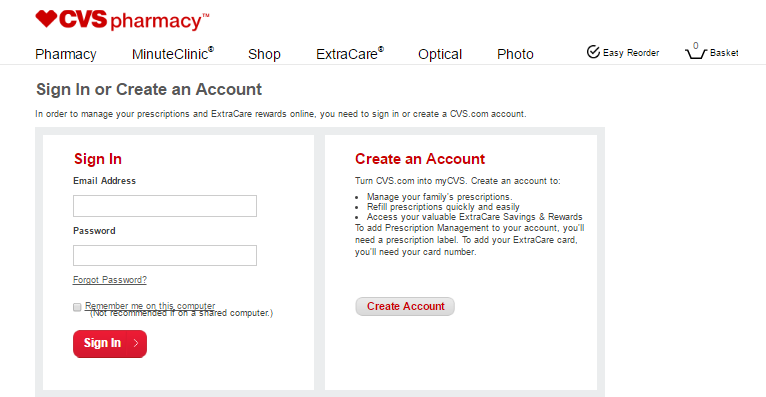 CVS Login