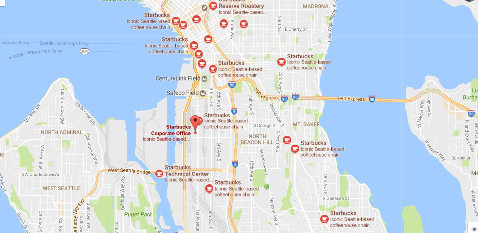 Starbucks locations